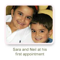 Sara and Neil at his first appointment